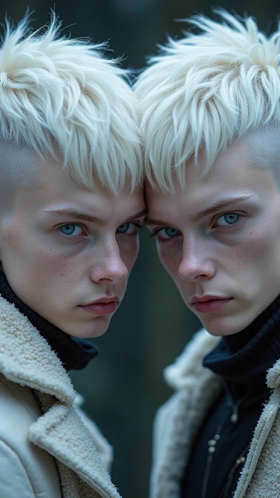 (2 boys, evil albino lathy androgynous male, Cockatrice King, thin neck, frail shoulders, weak arms, flat ?????, soft belly, curvy ????, thick avian thighs, male ??????, massive ????????, depraved homosexual, ??????, kidnapper, cradle robber, queer, his victim strangles his throat and kills him)