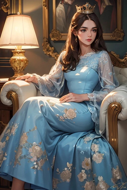 Anime, realistic digital photo of the natural young skinny 17 yo beauty with updo haircut, ponytrail in bedroom in a shiny silk aquamarine nightunderware, Victoria Secret, smile, highly detailed, dynamic and perfect composition, fullview, look down, artistry of Jose Royo, best picture, won turnament