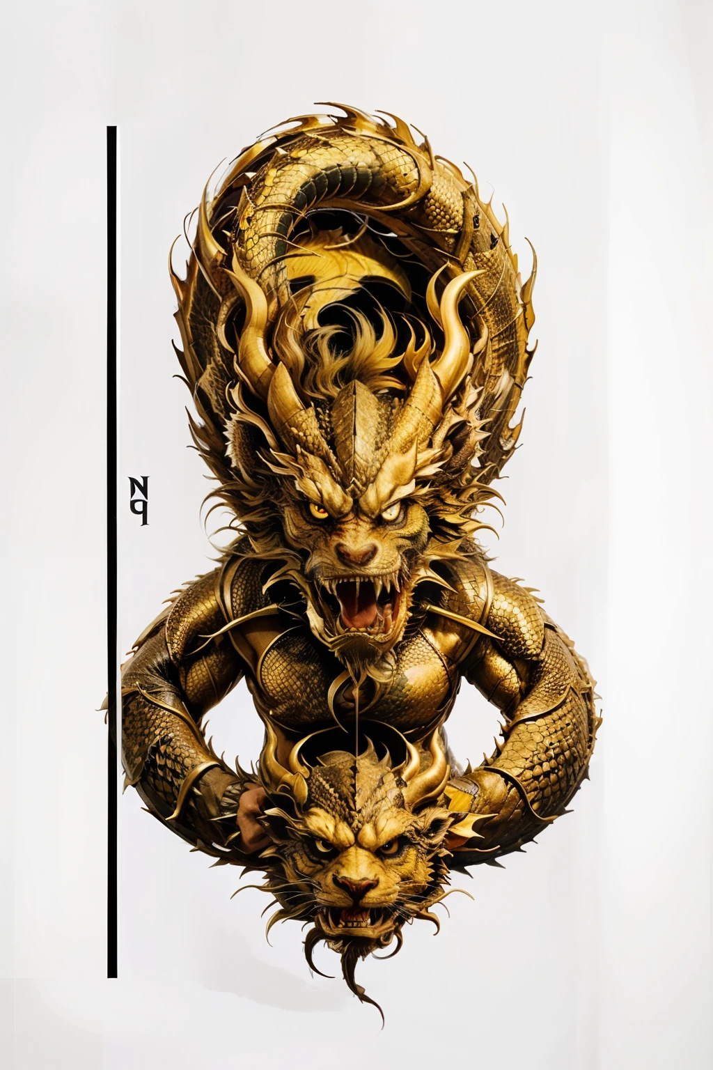 Exquisitely detailed wooden doll, Placed on a chessboard. The chessboard is precise、Made with attention to detail, Improving the overall aesthetics of the scene. The wooden statue is a dragon, Beautifully designed to bring out the natural texture and beauty of wood.、Engraved。. The dragon is painted with varnish., Gives a shiny, vibrant appearance. Emphasis on the characteristics of the dragon、To create fascinating visual effects、The colors used are carefully selected。. The artistic style of this scene is reminiscent of woodcarving.。, With a touch of fantasy. The colors used in the artwork are、Inspired by the warm tones of varnished wood。, Create a harmonious and attractive atmosphere. The lighting of the scene highlights the intricate details of the wooden doll.、The overall structure is improved。. The scenes are shot in the best quality, Delivers crisp, clear images with every detail. The images are highly detailed and realistic, Amazingly vivid reproduction of a wooden dragon. This work is a masterpiece, showcase the skill and creativity of the artists who created it.