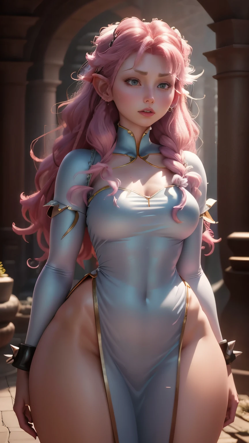 Chica Elfa (rose quartz SU-Elsa Frozen Disney Tinker waiFu mezclando modelos .) (ultra FUSION of white and pink hair) Fondo de pantalla CG Unity 8k altamente detallado, Tiro de estilo, Complejo, alto detalle, dramatic, Highest quality film still image, Muy detallado, obra maestra, mejor calidad, character design, Elsa, Elsa de frozen,Pink Diamond Fusion (( estilo oscuro)), estilo de renderizado realista y ultra detallado, Luz natural, sharp character design, (enfoque duro, 8K), (((textura natural de la piel))), texturas 8K, Soft cinematic lighting, sala de luz de adobe, cuarto oscuro, hdr, sofisticado, Elegant, rico detalle, Sharp focus appearance) )), tonos calmantes, frenzy of details, Detalle intrincado, Super detail, bajo contraste, soft film lighting, colores apagados, Exposure Mix, hdr, Desteñir, 35mm, F/1.4, YO ASI, F 16, 25 sec.