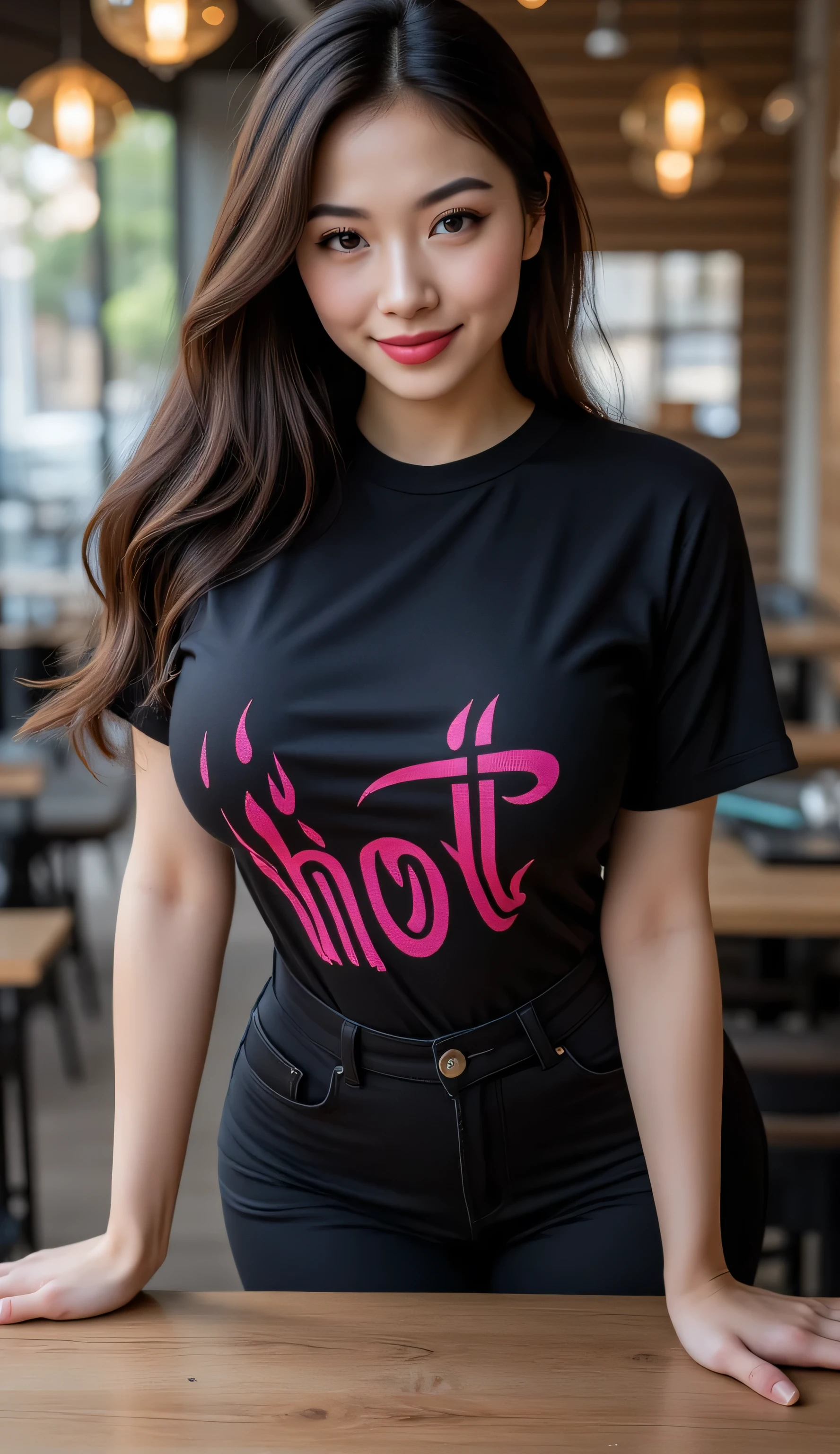 housewife in the kitchen、(smile)、(Mature Woman)、(45 years old)、Big Breasts、((Super tight T-shirt))、Hairstyles with bangs、((Loose Side Tail))、cooking、Knee-length skirt、((Black-haired))、highest quality、超A high resolution、(Realistic:1.85)、Beautiful Japanese Eyes、Super Beauty、Perfect Style、Perfect balance、Detailed skin、((Delicate photo))，(Detailed RAW photos of girls), (Tabletop:1.25), (highest quality:1.6), (超A high resolution:1.5), (Realisticです:1.75), 8K resolution, Canon EOS R5, 50mm, Absurd, Very detailed,Cinema Lighting、((Skirt rip))、((Grab the skirt))、(((I can see your panties)))、(Floral Panties)、
