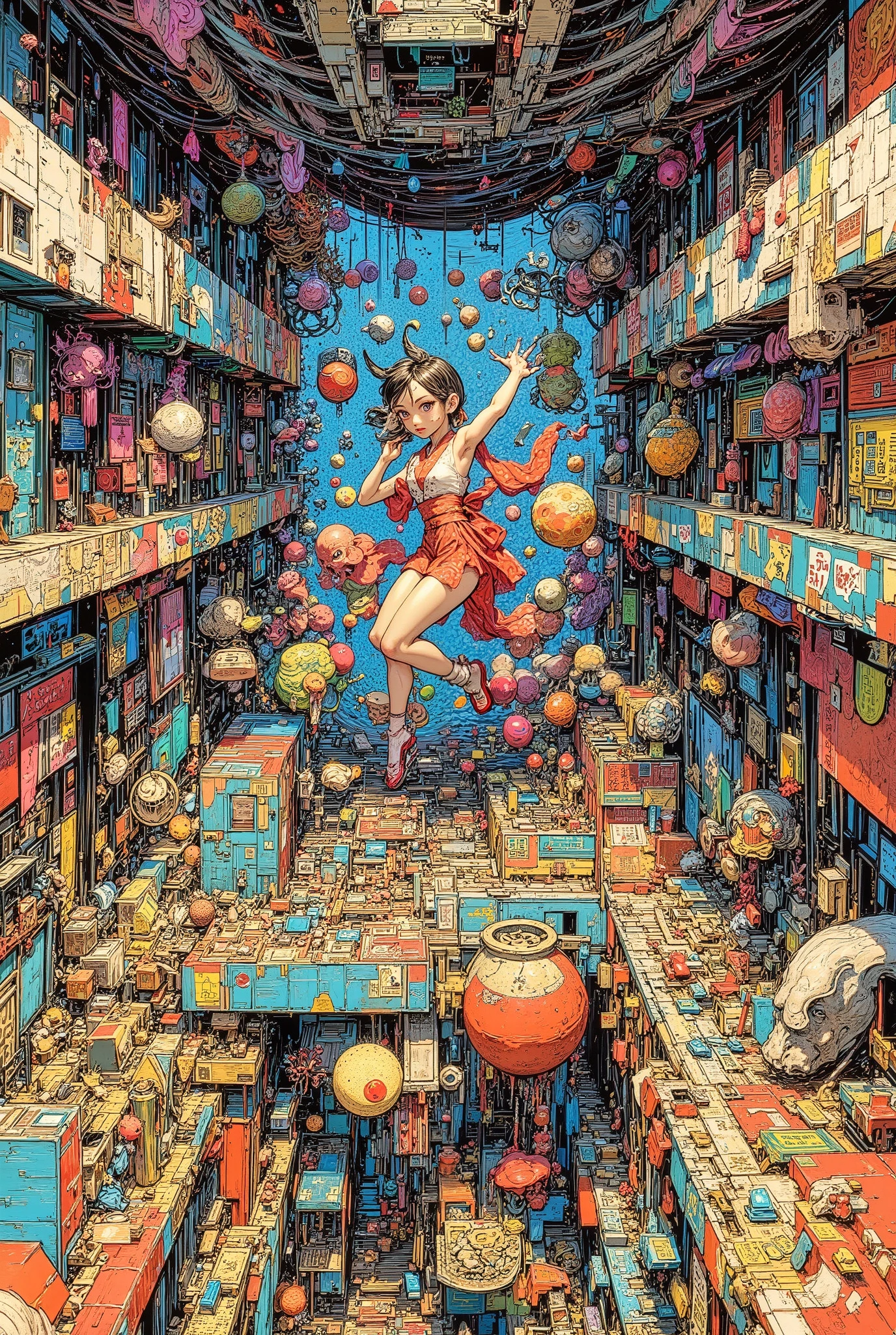 (High Definition, masterpiece, Accurate, top quality, High Definition model, high detail, (((The textures are soft))), ((matte and toy-like with a handmade premium look)), (((Tim Burton style))), dark, Woman in Japanese dress, HD, Asymmetric, Visualization of the Inner World of a Crazy Spirit, Every detail, Hidden Details, Resonance of Ripples, Japanese-style entrance with sliding doors, Earthen floor, entrance with a structure with steps, Japanese costumes, bob cut, Sumi painting on Japanese paper, ink painting style, contrasts of details and blur, Japanese kimono costumes, ((View from below and ground level shot)), reaching towards viewer, 