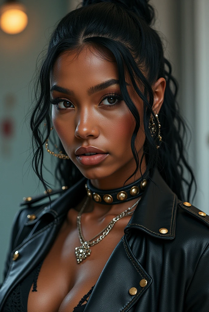 sexy goth african woman sunny