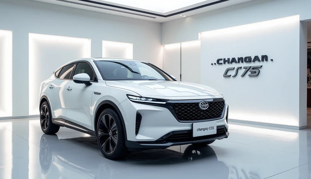 Cs75 Logo A luxurious photograph of a fully modified 2025 (Changan CS75 - SeaArt AI