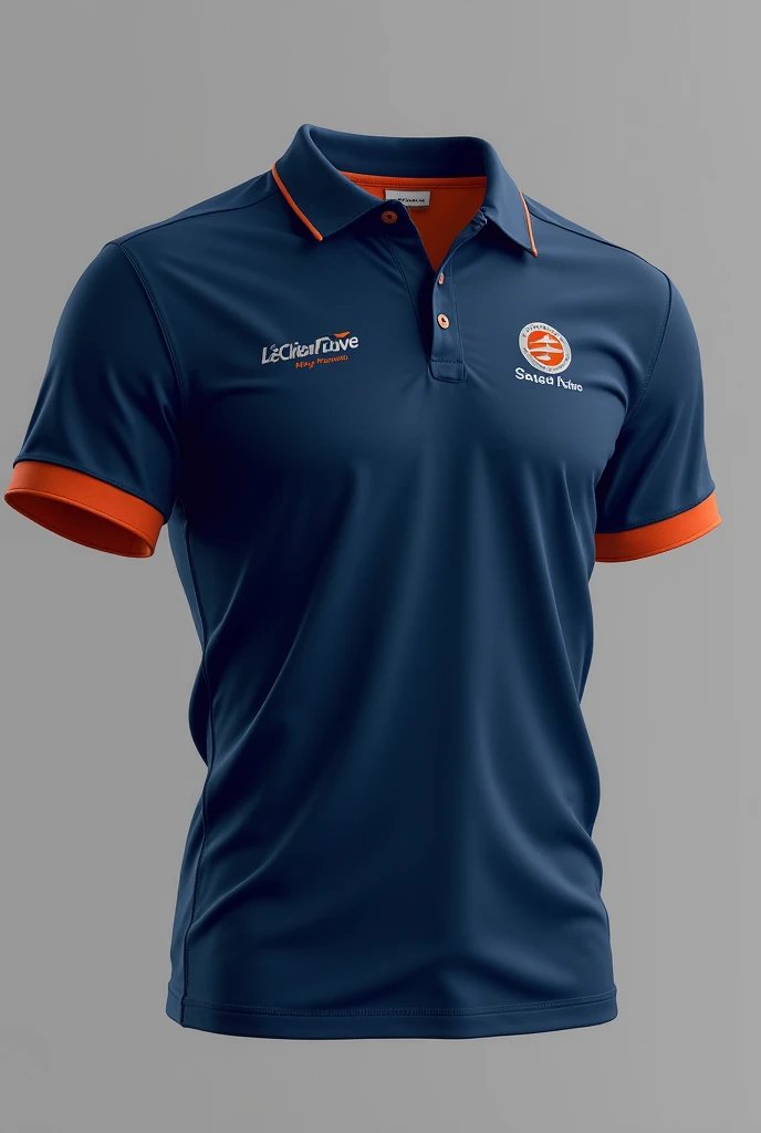 Make me a design of a poloshirt for mechanical engineering students with blue theme, right a caption at the back JUNIOR PHILIPPINE SOCEITY OF MECHANICAK ENGINEERS CAPITOL UNIVERSITY, put a family name as well and place it in a right place of the polo shirt, show the front, back and the side biews of the shirt, show the symbols as well