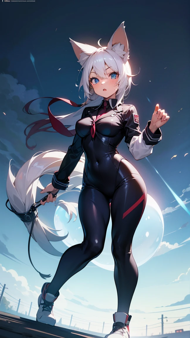 Shenhe, tight pants, sportswear, butt, seductive, thick thighs, night sky view, realistic, best quality, masterpiece, ultra detail, ultra high res