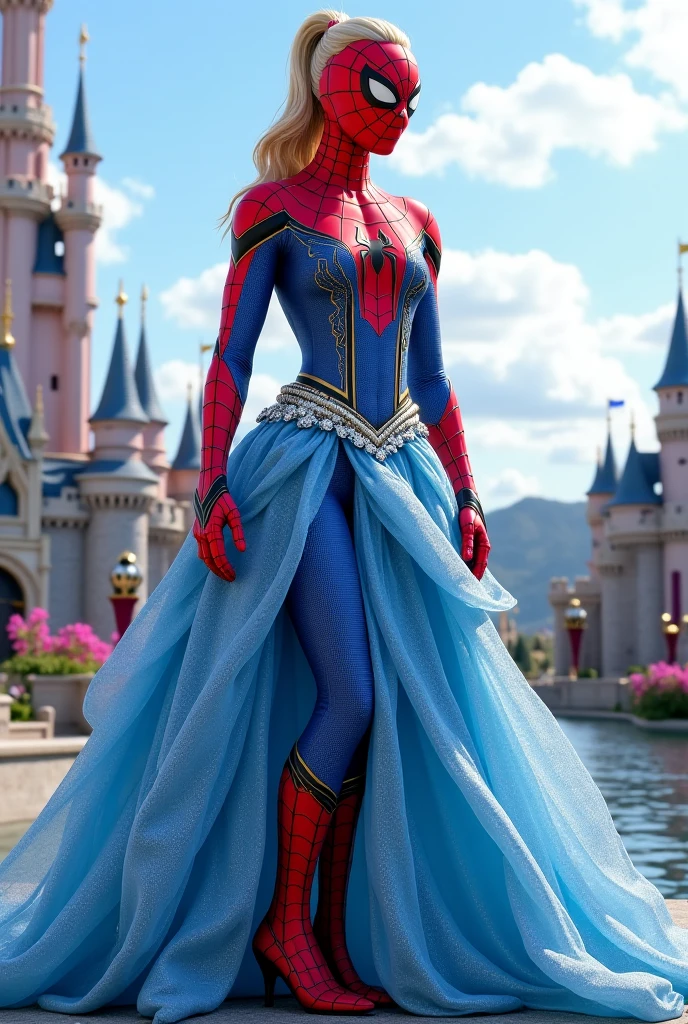 spiderman dress as elsa from frozen