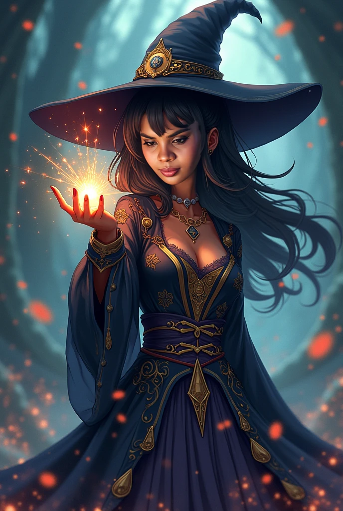 masterpiece,best quality,ultra high res,visually stunning,beautiful,award-winning art,(abstract art:1.3),1girl,sorceress,dark theme,deep shadow,