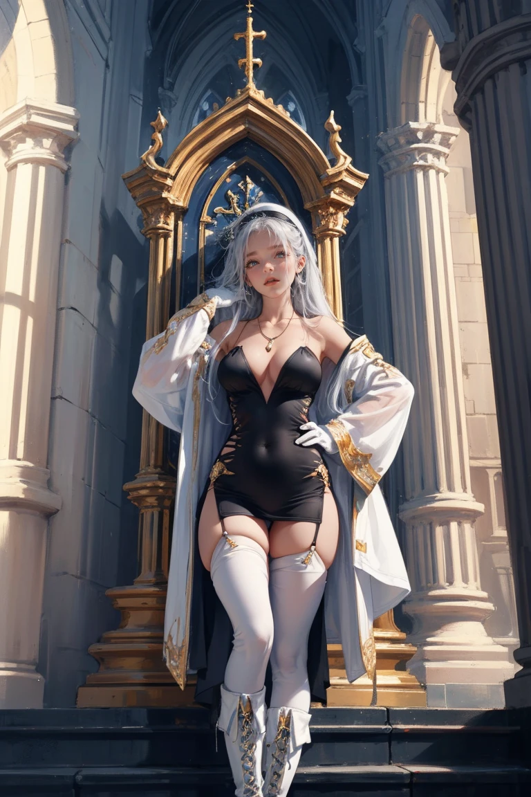 (masterpiece, sidelighting, finely detailed beautiful eyes: 1.2),dynamic angle,(full body), backlighting, dress,