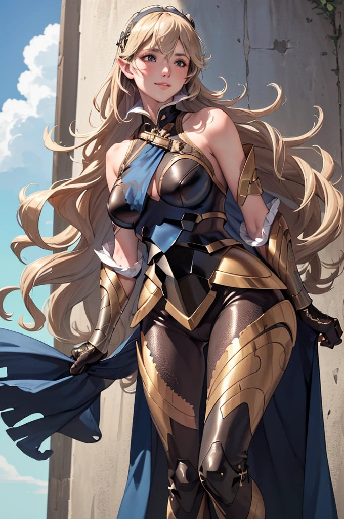 extremely long hair perfect anatomy 1 girl tall solo curvy (muscular) high elf