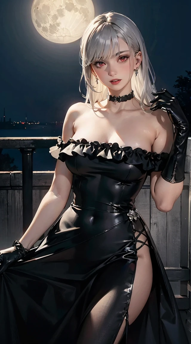 realisticlying、A 23-year-old girl、Medieval European aristocracy)sitting in the chair、Wearing a long-sleeved dress with cross-legged legs、Various sexy poses、Face smile