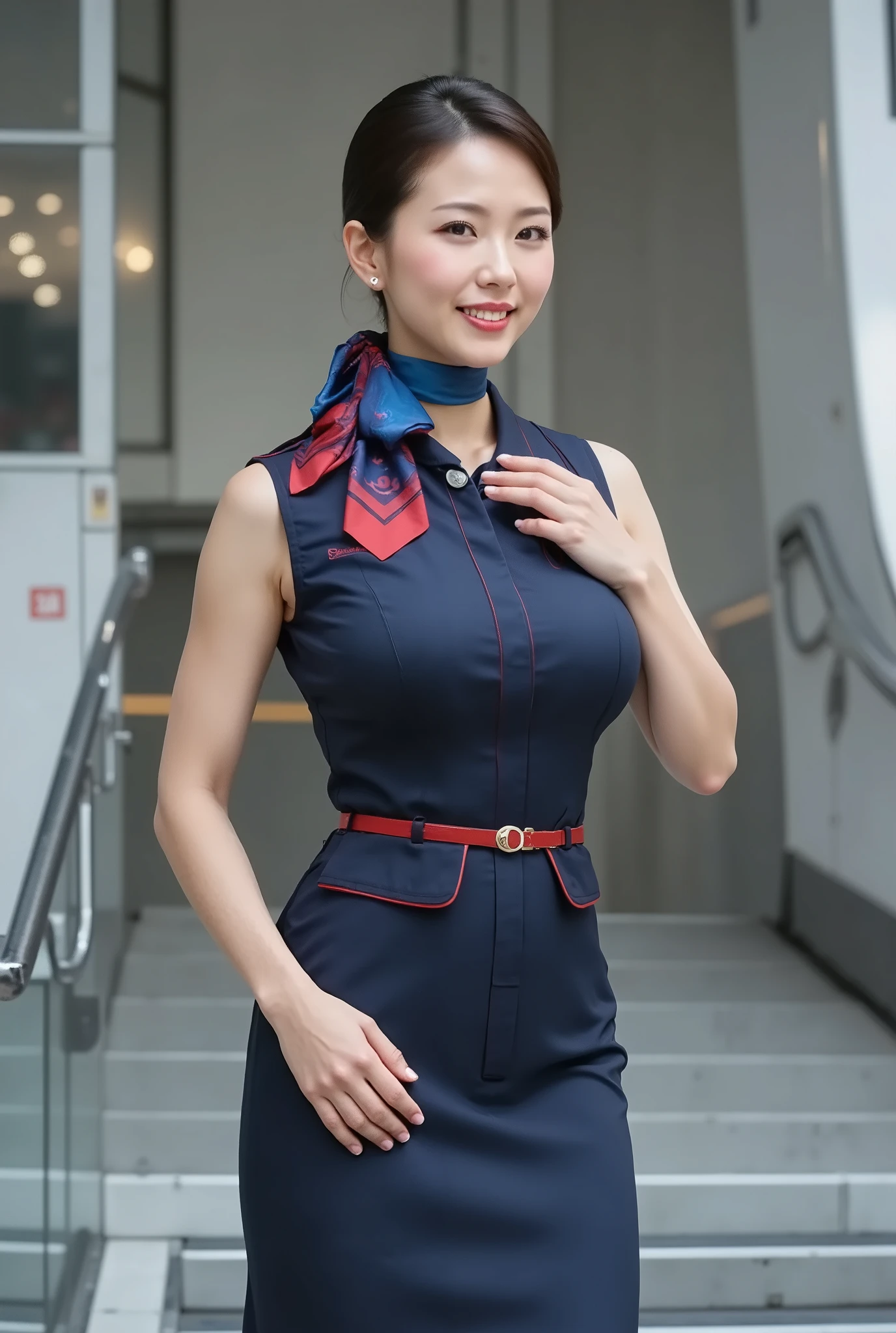 (( Masterpiece: 1.2), ( top quality), (very well detailed ), ( ultra high resolution), ( photorealistic: 2.0), ( RAW Photo: 2.0), 8k,  wallpaper, ( one woman), ( young sexy woman washing a car: 2.0),  ultra high resolutionカメラで撮影, ( Japanese woman), (Big Breastsで健康的な体型), (  smile face), (Sexy standing pose, Highlight Clevidge ), ( cabin attendant: 1.4), (sight,  sharp pupils, Detailed Eye Drawing),   very beautiful face,   Perfect Face with Attention to Details ,  big, even eyes ,  flashy makeup, ( detailed skin texture : 2.0), A lovely and delicate face, (Big Breasts), (Very sexy thighs), (cowboy shot), ( ), ((( airplane background ;1.5))), ( sensual: 1.2), ( functional), ( Beautiful female hands ), (Thin hands), (look at me),