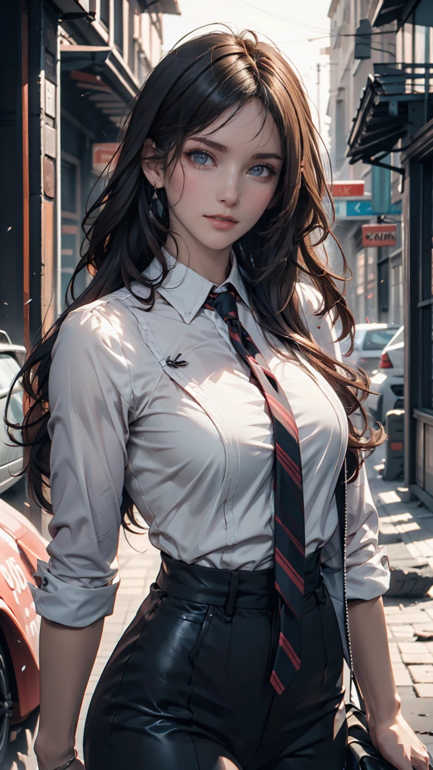 (ultra realistic,32k, masterpiece:1.2),(high detailed skin:1.1), 8k uhd, dslr, high quality, (thick\lips\),
aakay,long hair,saunders ,blazer,grey jacket,long sleeves,open jacket,wing collar,white shirt,necktie,red skirt,white thighhighs,, , small, nipple protrude,breast,
(looking at viewer, portrait:1.1),,upper body,
,(iridescence:1.1), mind-linking network, telepathic communication, shared consciousness, collective knowledge