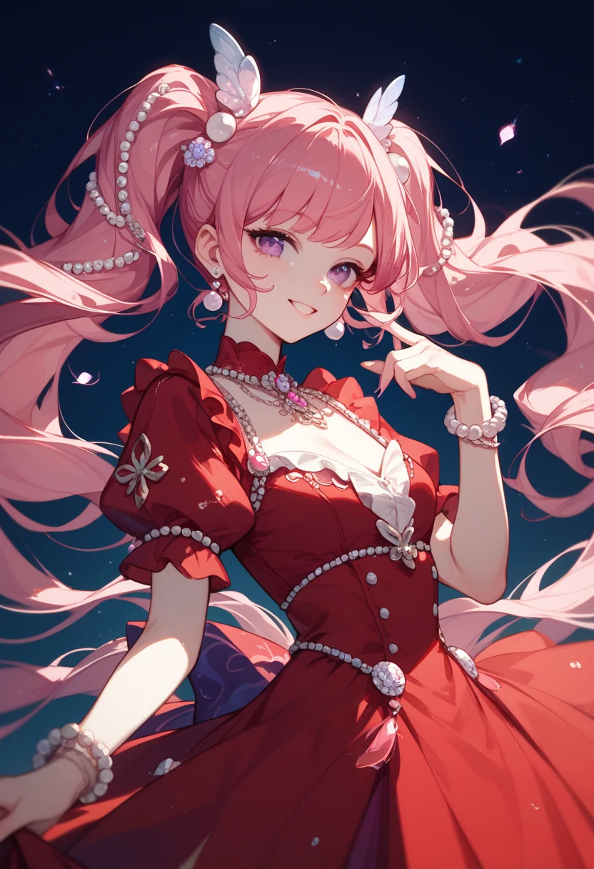 Ryl is a miniature pig with a light pink body and dark pink hooves and nose. Her Jewel Eyes are made out of red beryls. For her attire, she wears a white pearl necklace with a red heart-shaped beryl jewel attached around her neck. SPARKLE; GLITTER