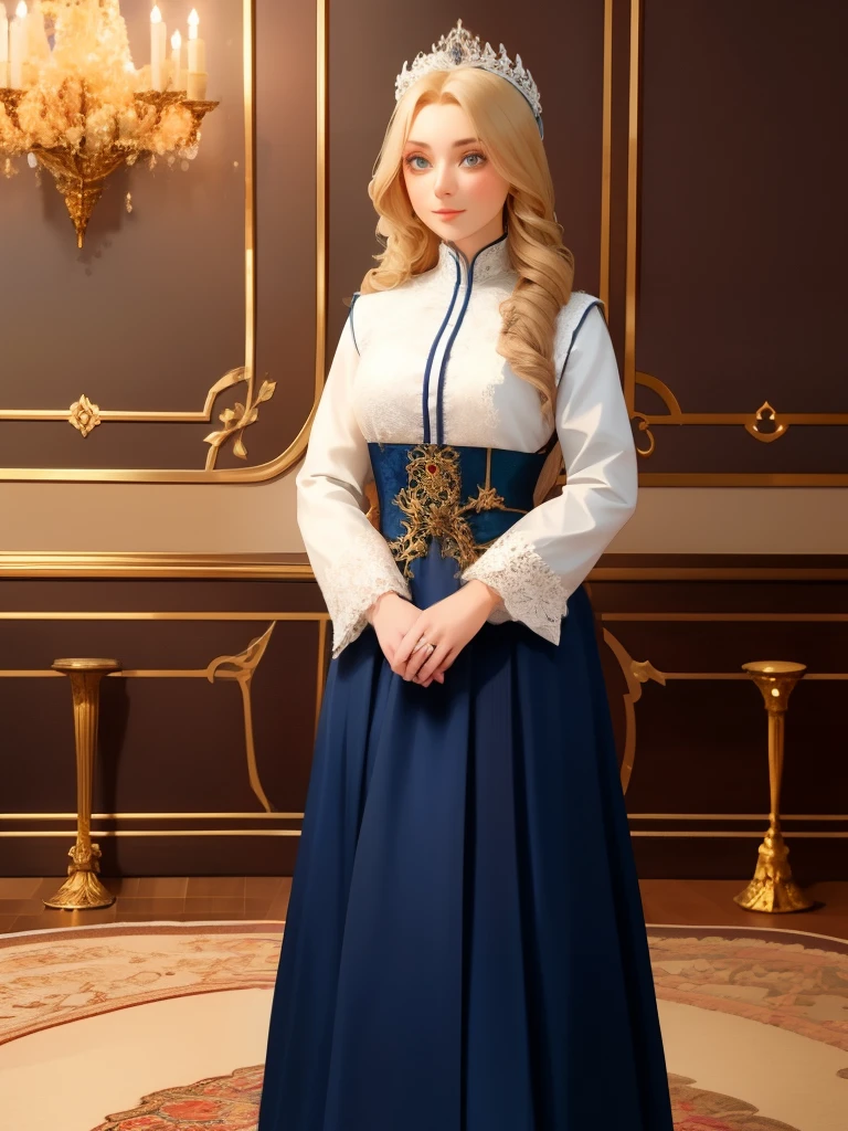 (masterpiece, best quality), intricate details,, 1girl, Gura, multicolored hair, blue eyes, shark hair ornament, gold hair ornament, gold choker, gold bracelet, sharp teeth, grin, blue hoodie,, greek clothes, peplos,