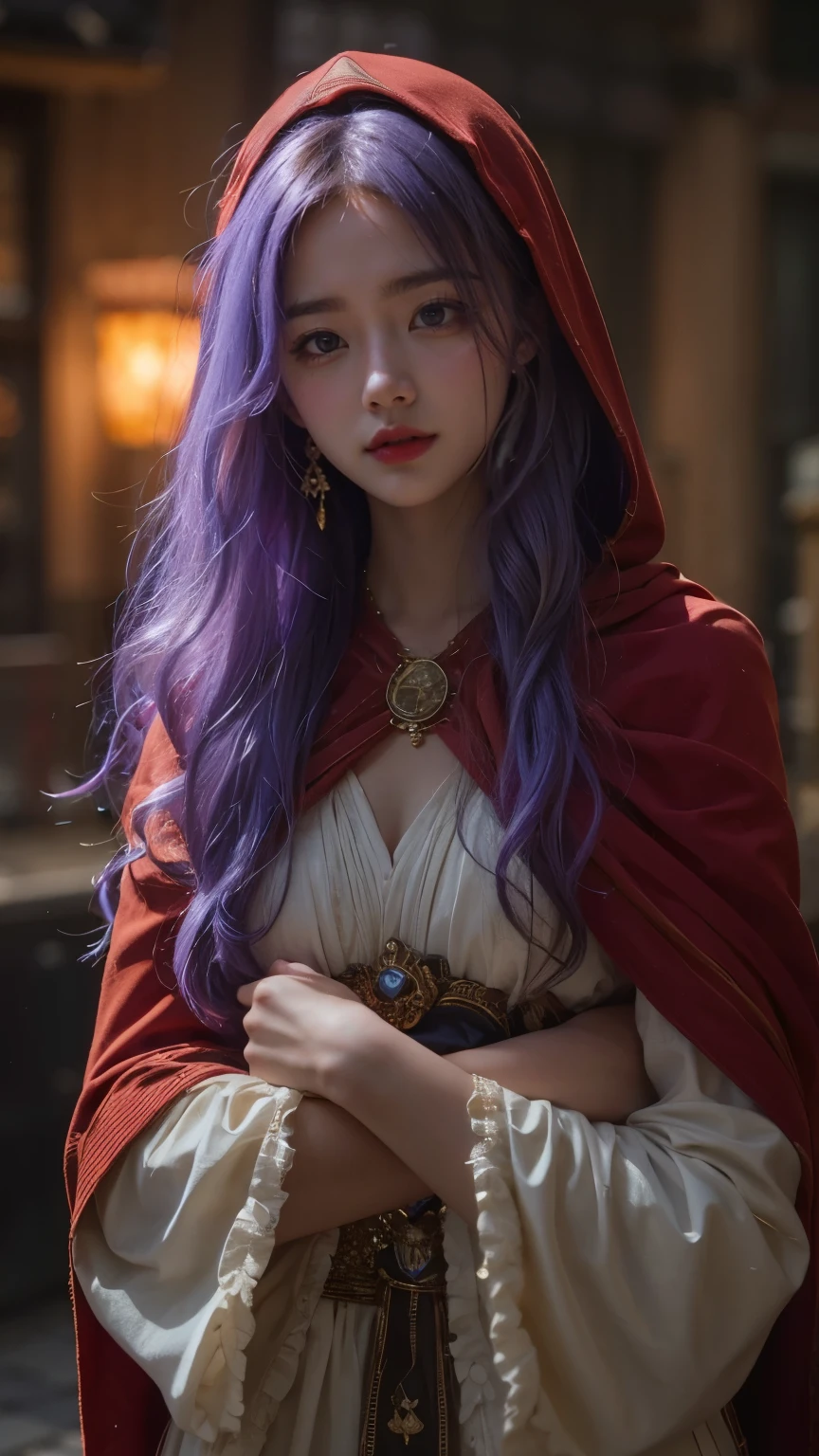  cute face. naked clear coat.dq pom     ,  Long Curry    .     Blonde,      earrings.、     top quality      , bangs , Little head on the street  :1.3 Ultra Realistic     :1.2  ,  Masterpiece,      top quality  ,      More details,       realistic lighting     .A Broader Perspective. Stone construction、 fantasy    . Outdoors