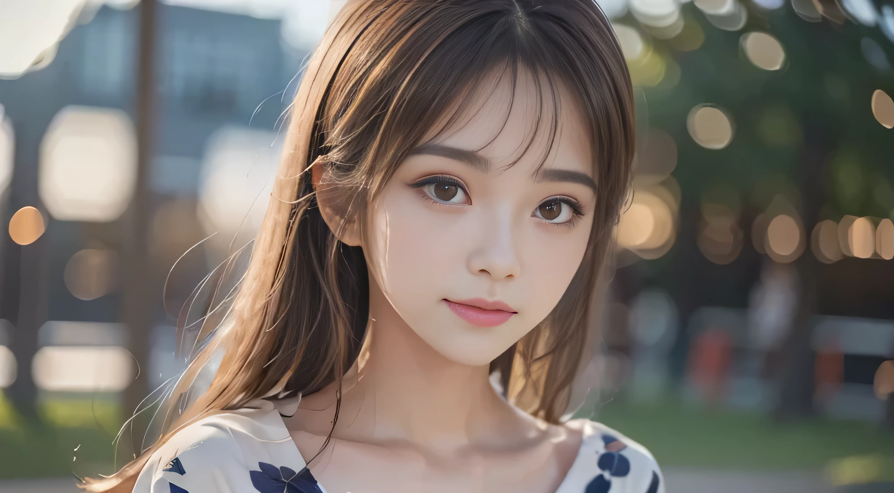 (masutepiece, Best Quality:1.4), Beautiful face,(Beautiful nape)、 8K, 85 mm, absurderes, (Yukata with red floral pattern:1.4), close up of face, violaceaess, gardeniass, Delicate girl, Solo, Night, Looking at Viewer, Upper body, Film grain, chromatic abberation, Sharp Focus, face lights, Professional Lighting, Sophisticated, (Smile:0.4), (Simple background, Bokeh background:1.2), Detail Face