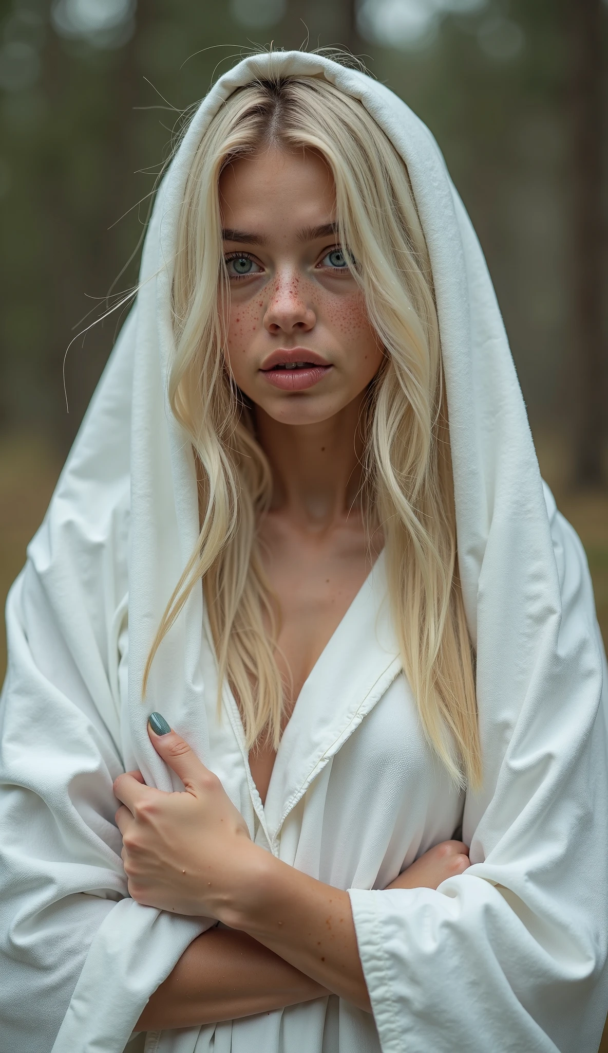 cinematic film still Impressionist Photographic,(((full side body))),18 year old albino girl,(((head fully covered by a hood))), hard winter sunlight on fresh snow,sakura trees outside,(sit),(Hyper-realism),(realistic white skin),(Absolutely detailed photos),(sharp focus),(((deep cleavage))),slender,pretty face,best detailed face,subcutaneous veins,Detailed vivid iris and yellow glowing pupil,impressive light,detail the cloth,long straight hair, low saturation,skin fluff,fine wrinkles,(natural skin blemishes:0.5), (freckles:0.5),high contrast,best Ray tracing, light and shadow play,highly detailed,24mm photograph, film, bokeh, professional, 4k,happy attitude,dust,glaring,film grain,Rembrandt Lighting Style ,very_long_hair, lipstick, abandoned city, ais-abandz, Luis Royo style, shallow depth of field, vignette, highly detailed, high budget Hollywood film, cinemascope, moody, epic, gorgeous, film noir style Impressionist Photographic,(((full side body))),18 year old albino girl,(((head fully covered by a hood))), hard winter sunlight on fresh snow,sakura trees outside,(sit),(Hyper-realism),(realistic white skin),(Absolutely detailed photos),(sharp focus),(((deep cleavage))),slender,pretty face,best detailed face,subcutaneous veins,Detailed vivid iris and yellow glowing pupil,impressive light,detail the cloth,long straight hair, low saturation,skin fluff,fine wrinkles,(natural skin blemishes:0.5), (freckles:0.5),high contrast,best Ray tracing, light and shadow play,highly detailed,24mm photograph, film, bokeh, professional, 4k,happy attitude,dust,glaring,film grain,Rembrandt Lighting Style ,very_long_hair, lipstick, abandoned city, ais-abandz, Luis Royo style, monochrome, high contrast, dramatic shadows, 1940s style, mysterious, cinematic,