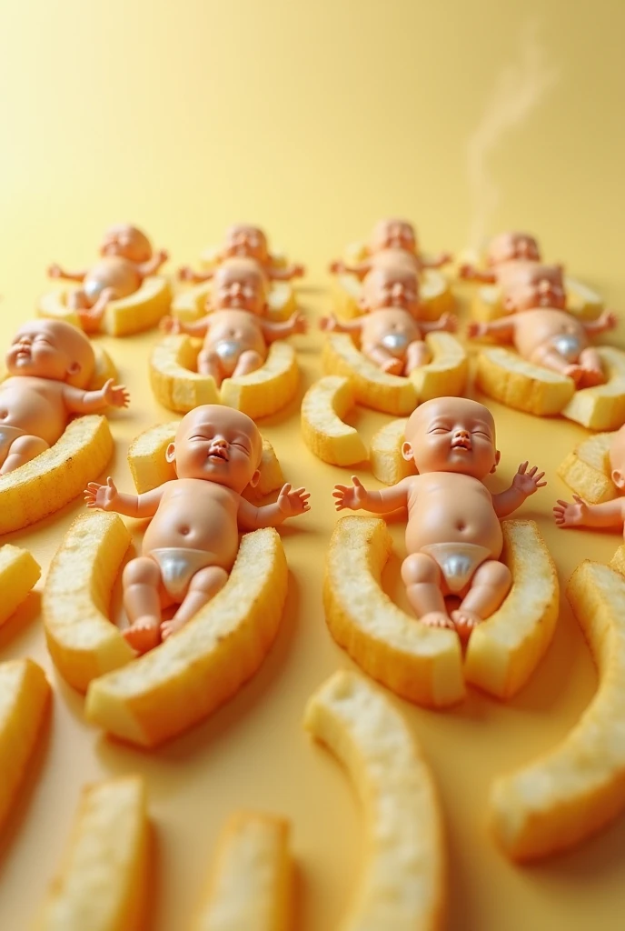 cute banana baby, octane render, unreal engine, highly detailed, intricate