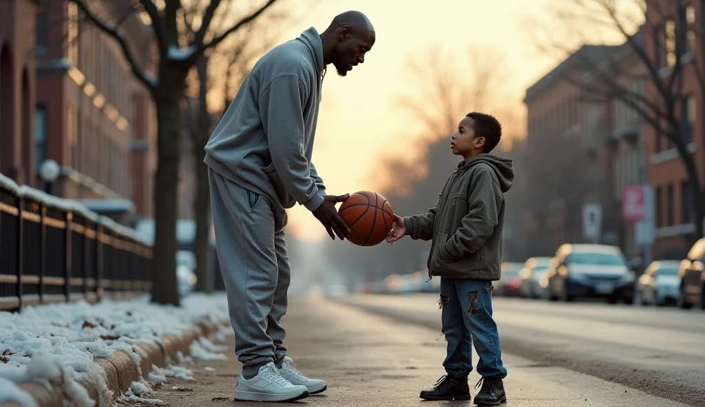 Make the image of a child meeting Lebron James is a plane
