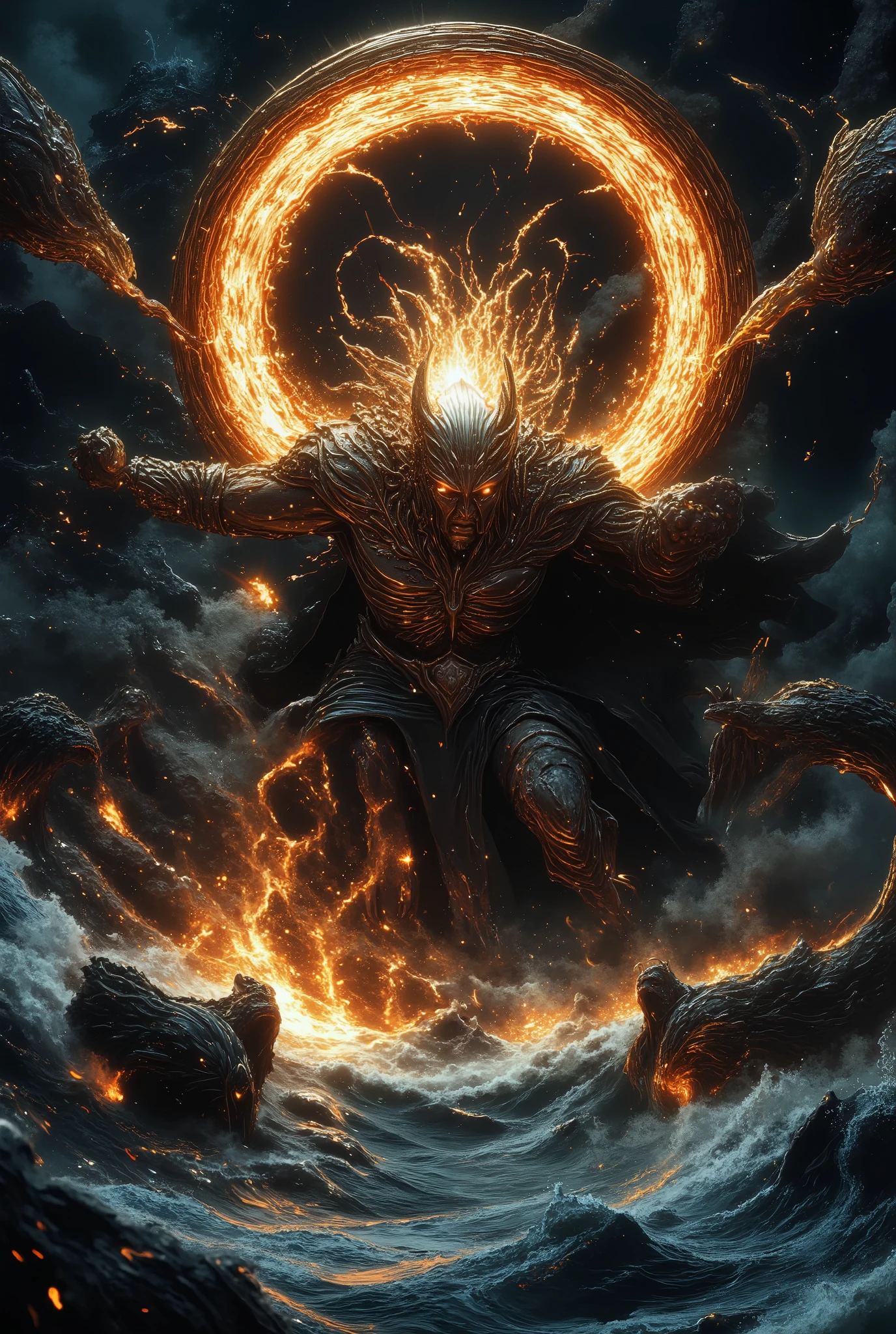 You divided the sea with your strength , and crushed the heads of the dragons in the waters . You crushed the heads of Leviathan , You gave it as food by the creatures of the wild.