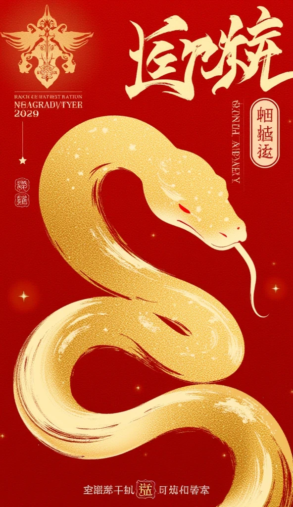 2025 Creative poster for the Year of the Snake