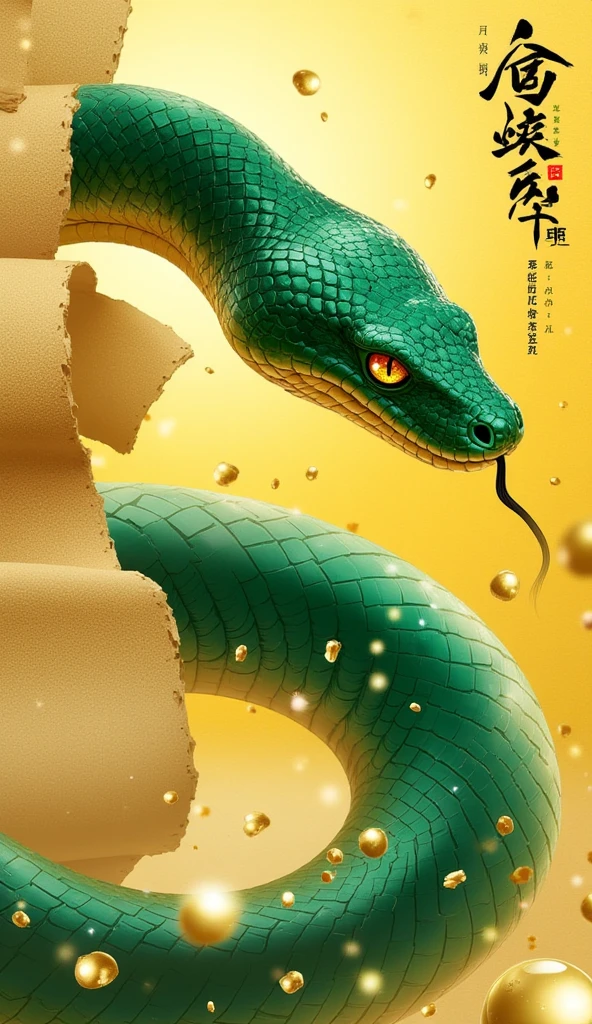 2025 Creative poster for the Year of the Snake