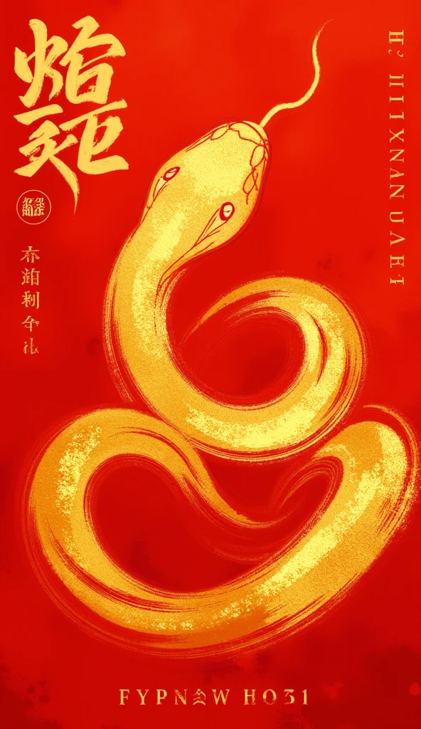 2025 Creative poster for the Year of the Snake