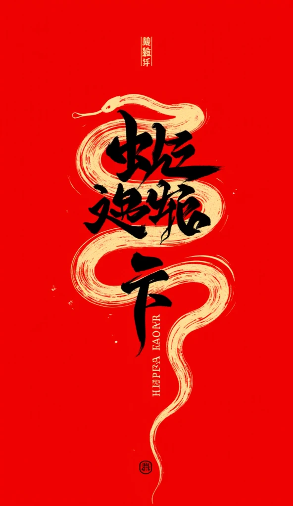 2025 Creative poster for the Year of the Snake