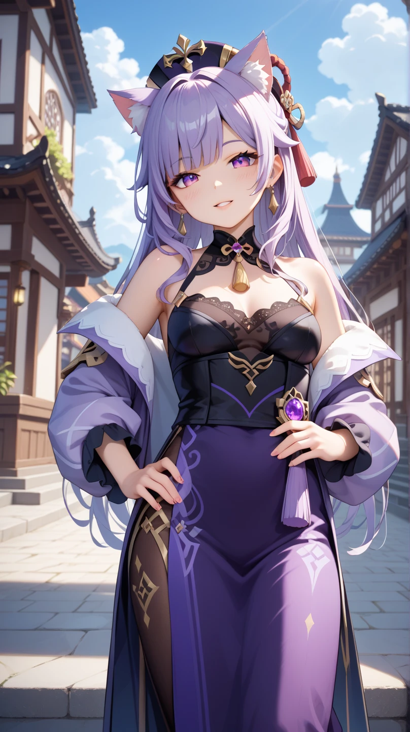 Anime Kawaii sexy Perfect Slim sensual body large breast and huge thighs, An intricate and highly detailed illustration of anime (Young girl). High definition RAW color image, animation,Carving, Silver Marble Skin, (((Elegant ultra detailed))), magical atmosphere, thin skin, texture,(confusingly detailed, Small parts, super detailed art), Depth of field, hips,silky touch, hyper-detailing, (pastel purple), gorgeous eyes, elegant face, Casual jacket, (trunk), neckless, to heaven, vento podrumyanivanie, bright sky background, Breasts huge