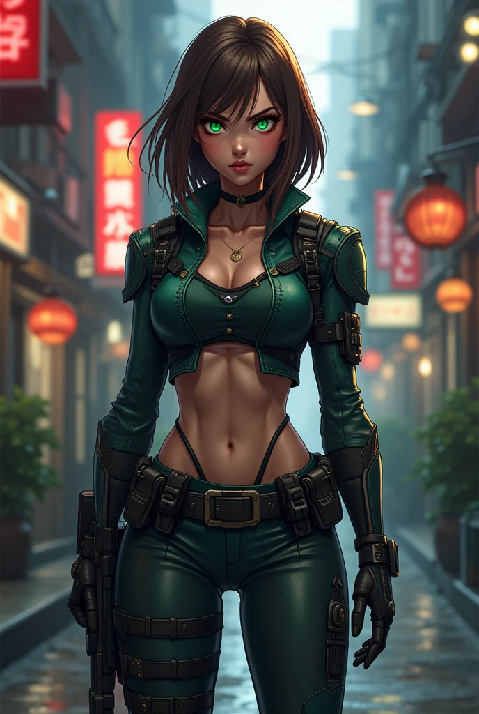 Male demon hunter long black straight hair green eyes two guns --auto --s2
