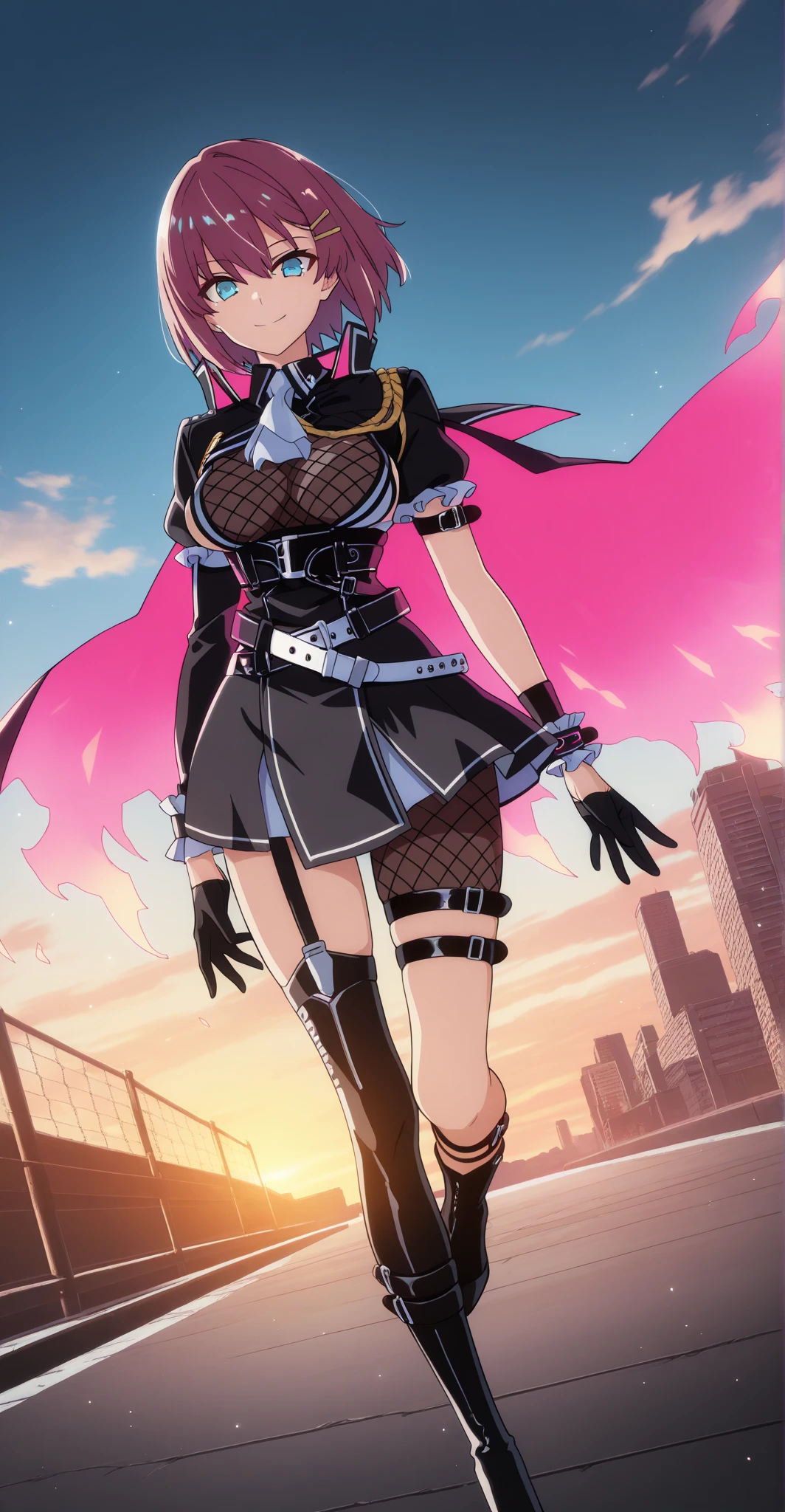 ((My Hero Academia Style)), ((((Desumi Magahara)))), (((Love after world domination))), (((1girl))), (((female))), (((solo))), (((black spiked corset))), (((black corset))), (((spiked corset))), (((thin black button bikini))), (((thin bikini))), (((Black Bikini))), (((thin button bikini))), (((black button bikini))), (((black garter belt))), (((studded black thigh high boots))), (((black high studded boots))), (((black thigh high boots))), (((high studded boots))), (((high boots))), (((Studded Thigh Boots))), (((Thigh High Boots))), (((Studded Boots))), (((Thigh High Boots))), (((Studded Thigh Boots))), (((Studded Pointed Shoulder Pads))), (((Pointed Shoulder Pads))), (((Studded Shoulder Pads))), ((((heart-shaped breast patches)))), ((((heart breast patches)))), ((( breast patches))), (((bright green eyes))), (((evil look))), (((blonde))), ((((full body photo:1.5)))), (((perfect anatomy))), (((Perfect Hands))), (((perfect face))), ((((long black studded giants)))), (((black studded gloves))), ((((long black gloves))), (((long studded gloves))), (((black gloves))), (((long gloves))), (((studded gloves))), (((medium breasts))), (((toned hips))), (((toned thighs))), (((slender waist))), (((toned calves))), (((slightly muscular marked))), (((sexy pose))),