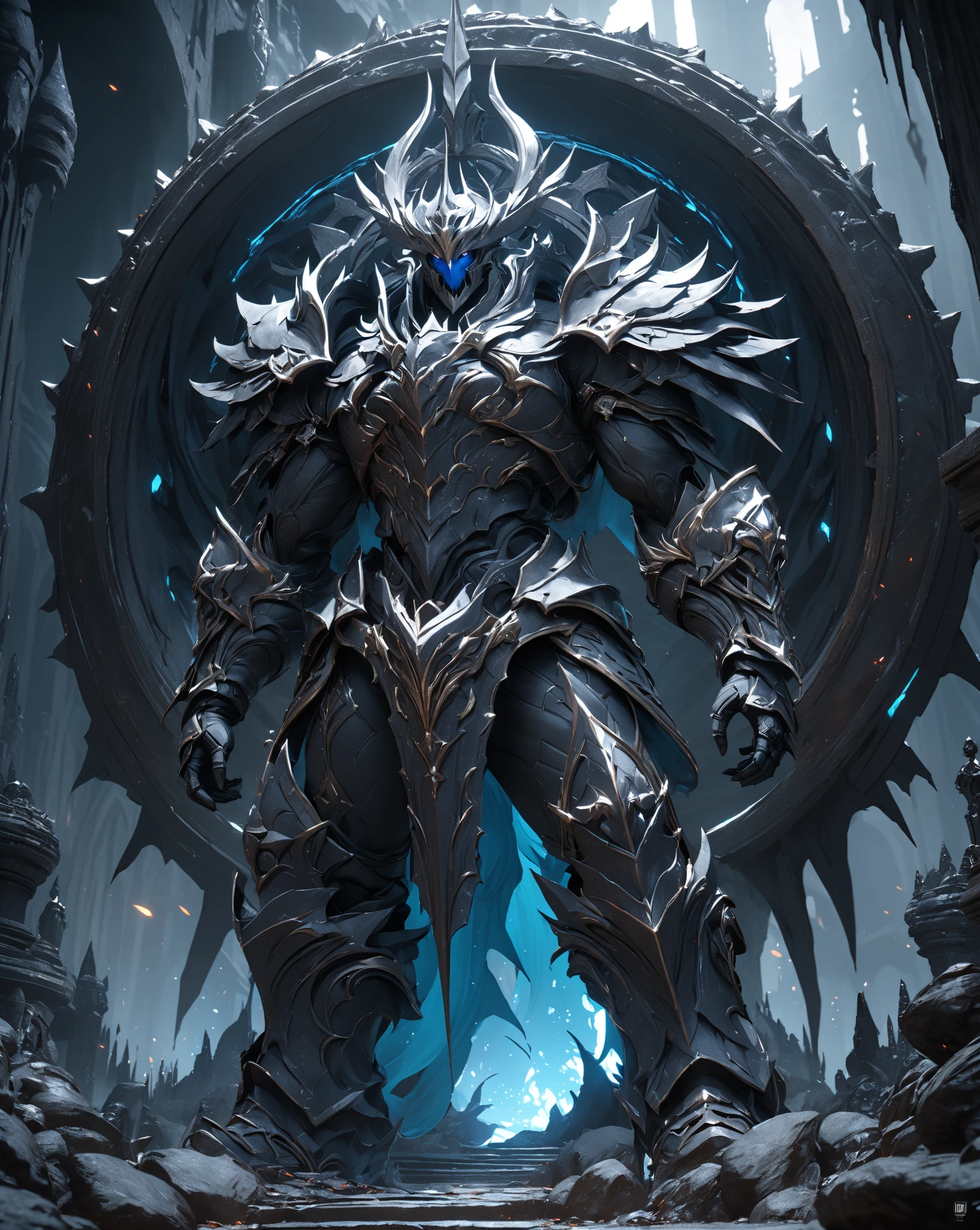 Masterpiece, high resolution, intricate details, unreal engine 5, big huge armor, psychedelic details,(golden black),high technology,(chaos background),(add electric power around),octane render, perfect images quality, realistic, sure real, full hd, 32k