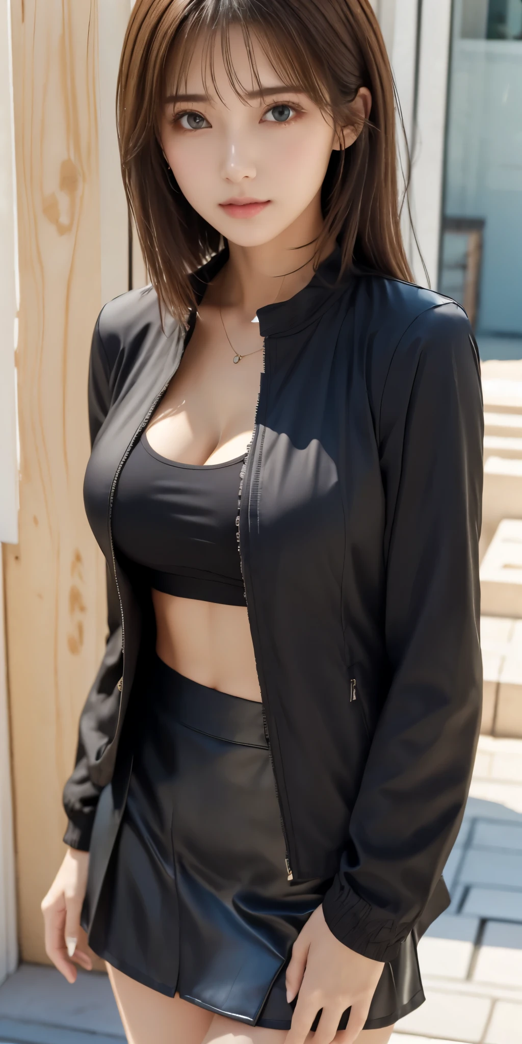 Sexy girl wearing black gym cloth 