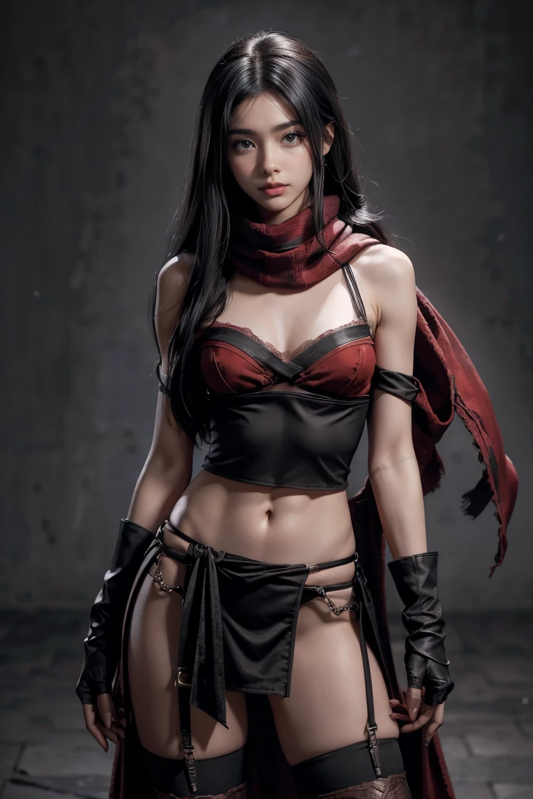3 d model,Caramel macchiato, arma, The sword, halter, holdingweapon, 32K, Linen cloak, Top quality, Masterpiece:Faust,,1 child, long whitr hair, clouds, On your stomach, (tmasterpiece,k hd,hyper HD,16k),clutching a sword, buliding, Reflectors, bloods, Eastern Asia, Weapon focus, Skysky, brunette color hair, knifes, trouser, firey, banya, The clothes ar, bandagens, sword sheath, Masks, 独奏,