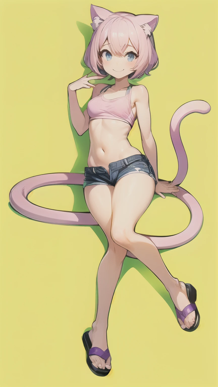 pink haired girl in safari outfit holding a snake, pink bob haircut, yellow python, anime girl cosplay, full-cosplay, closeup shot, closeup portrait shot, gorgeous jungle ranger, rin, captured on canon eos r 6, insect trainer girl, range murata and artgerm,