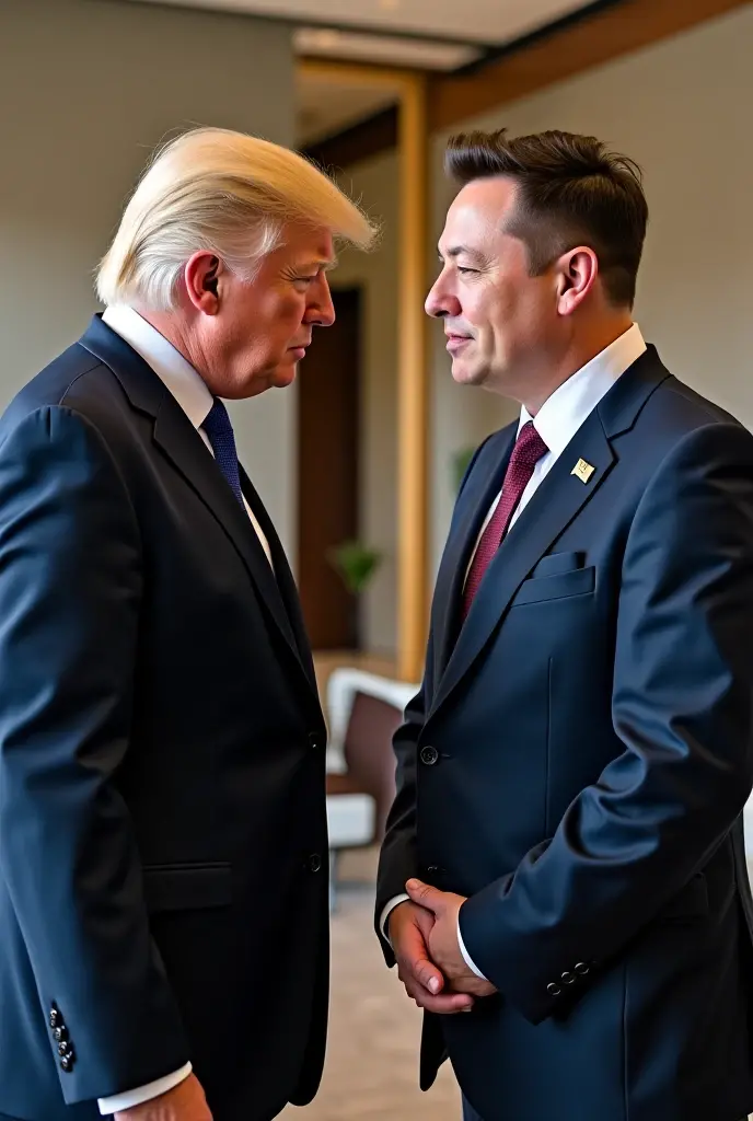((2 men)), Biden with Macron at the door of the White House, sunset, 4k.