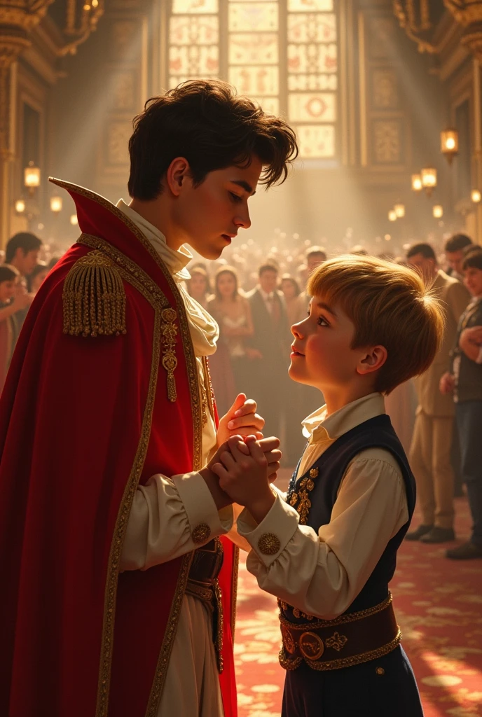 A visually captivating reenactment of young Alexander playing with his father, King Philip II.