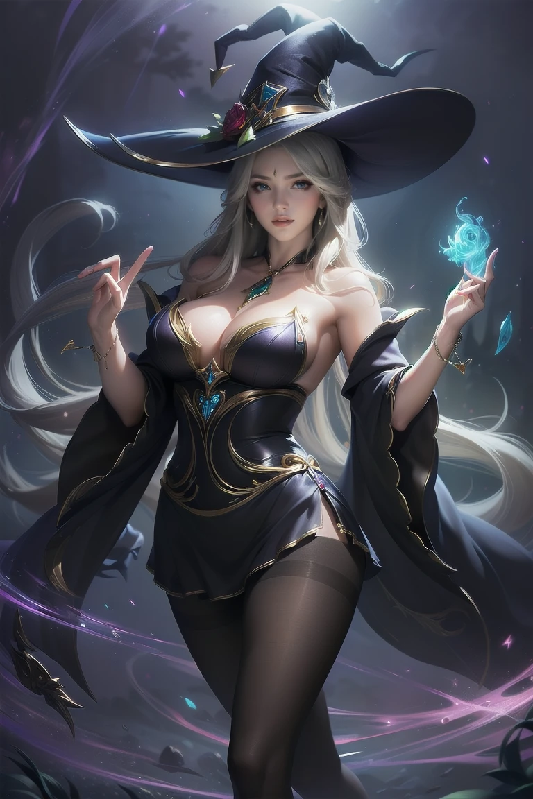 sorceress, witch hat