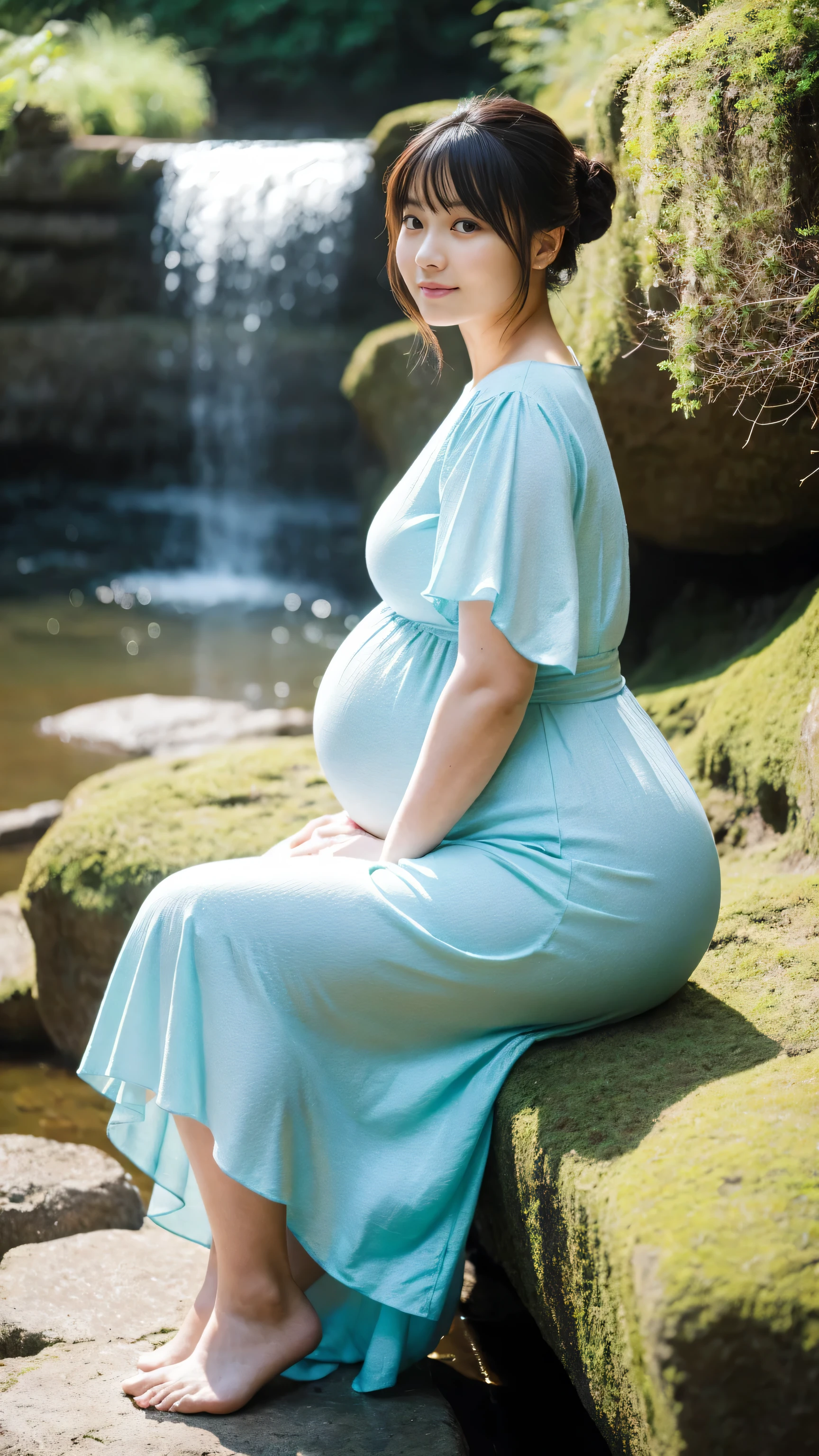 A woman random pose, malay girl jilbab, huge breast. excellent breast, (huge pregnant:1.3), masterpiece,ultra realistic,32k,extremely detailed CG unity 8k wallpaper, best quality, masterpiece,ultra realistic,32k,extremely detailed CG unity 8k wallpaper, best quality,(winter day ),lady ,necklace ,eardrop, Grand Canyon, United States, ( Orchid Pair a fitted turtleneck sweater with wide-leg pants and loafers. ) , Ash blonde hair pigtails ,