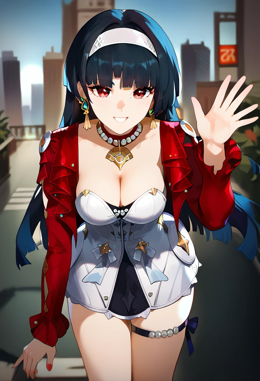((Highest quality、masterpiece、Anime Style、Highest quality、High resolution、8k、detailed、ultra-detailed:1.3))、Long legs、Sharp focus:1.2, Beautiful woman with perfect figure:1.4、(smile:1.2), double eyelid、30-year-old woman、Sexy pose、((((shut up.、One Woman、one piece:1.5)))),The background is Tokyo