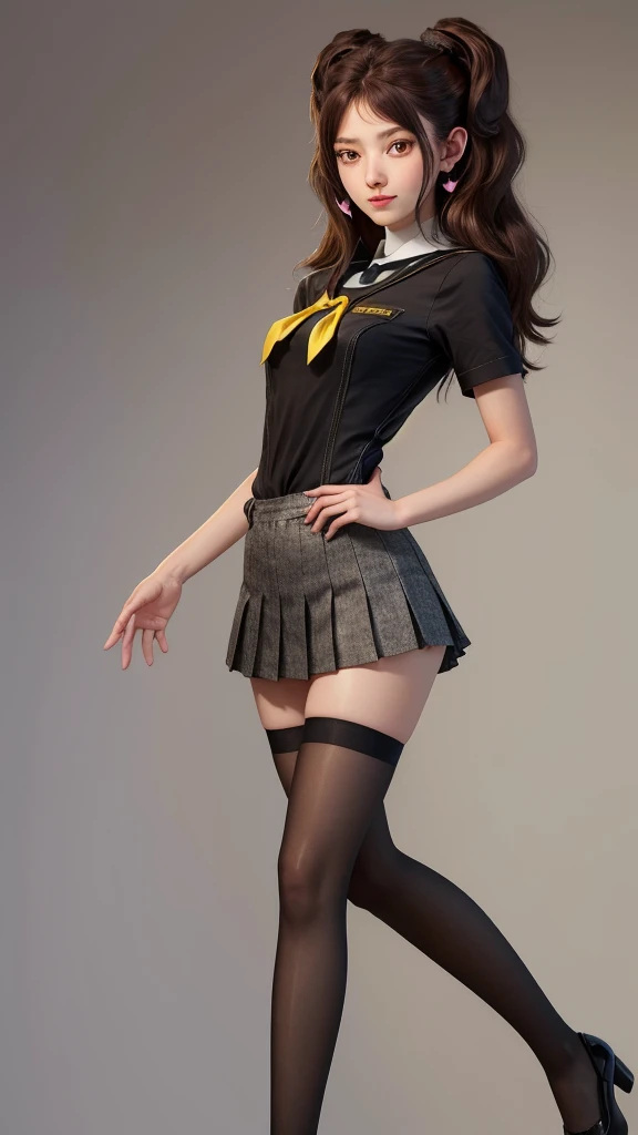 8K, Best Quality, Ultra High Definition, Masterpiece, Realistic, Photorealistic, High Contrast, Photon Mapping, Realistic, Ultra Detail, Low Angle: 1.3, 1 Girl, Solo: 1.5, Full Body, Night Concert Venue Stage, KPOP Star, KPOP Idol, KPOP Outfit, Sexy, Fancy Makeup, Blazer: 1.2, Short Skirt: 1.2, Blouse, Raw legs, high heels, 100 degree open legs: 1.5, М legs, crotch open: 1.5, long brown hair, see-through wet white panties: 1.5, panties visible from under the skirt: 1.3, tall, height is 170 cm, long legs: 1.2, small breasts, beautiful face: 1.2, detailed female pubic shape is clearly visible: 1.3, pubic hair: 1.3, no panties:1.3、textured skin