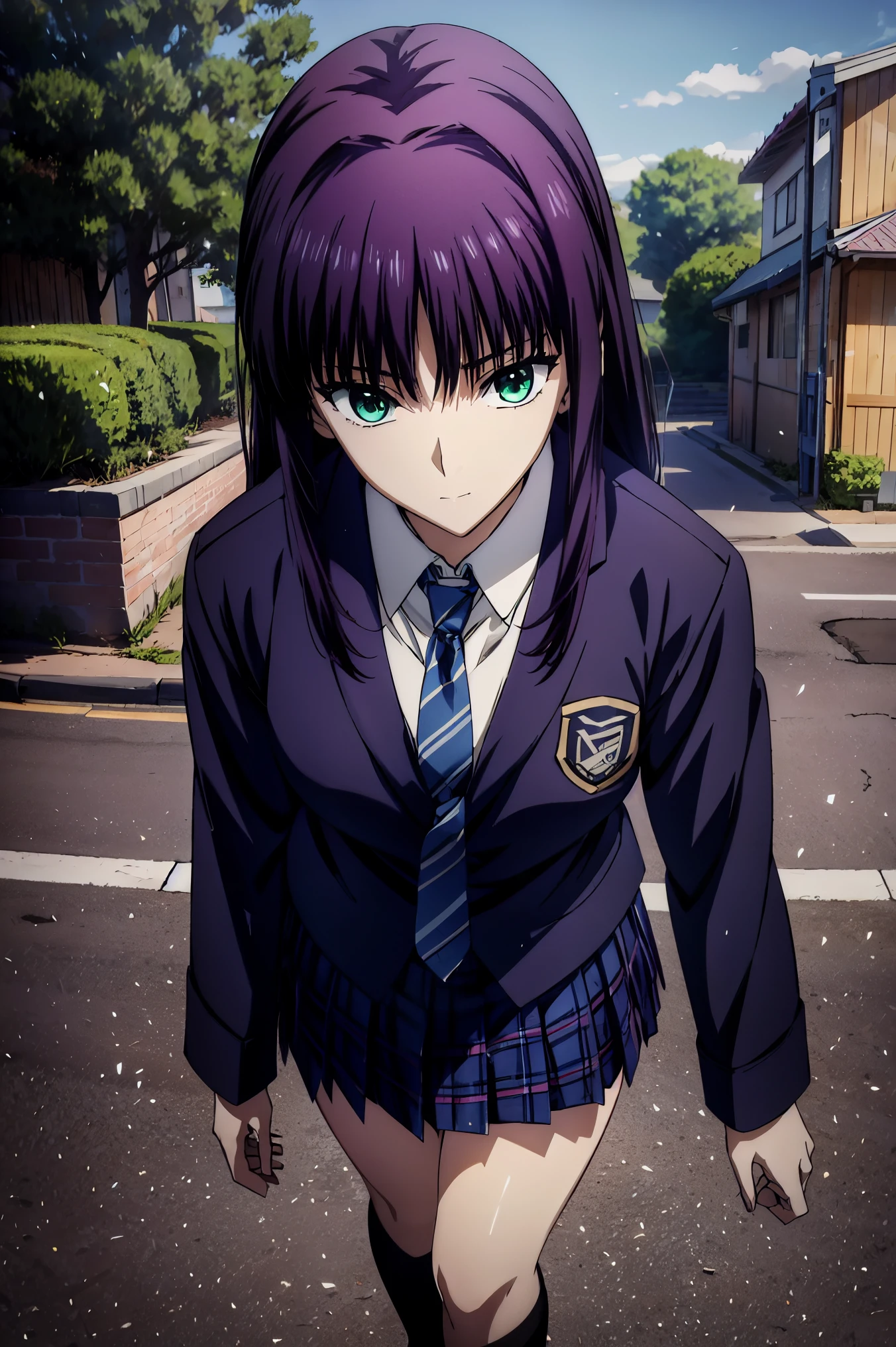 I'm wearing a hoodie over my school uniform, outdoor, downtown,Girl walking,Lunch,赤  purple hair,  green eyes,  eyes like jewels,((最  high quality)), ((  Masterpiece)), (  Details),  1 girl , is laughing,  blazer uniform,赤  purple hair,  green eyes ,  eyes like jewels, 超  nothing , (((  green eyes))),赤  purple hair,  beautifulアニメ高校の女の子,(  Masterpiece:1.2, 最  high quality ), (  exists, photo  exists:1.4),  beautifulイラスト, (  natural light , Movie Screenplay  ), nsfw,  watch viewers  , COWBOY SHOOTING , Front view of the company  :0.6, seat,  Japanese,  college student  の女の子,  perfect face,  beautiful髪,  beautiful顔,  beautiful and amazing eyes,  beautiful鎖骨,  beautiful体,  beautiful胸,  beautiful太もも,  beautiful足,  beautiful指 , (((  navy jacket  ), Light blue shirt , details  beautiful DEL I'm CATE EYES FULL OF DEC I ON ,  BLACK SOCKS,  blue tartan ribbon tie  )), (  beautiful風景),  evening , Riverside, walk,  Smooth Anime CG Art  , 魅惑的な  Anime Girl ,  MAKE A GIRL IN A LONG COAT  ,  nothing , 非常に  Detailsななイラスト, DARK BLUE PLEATED MINISKIRT VIBRATOR ,  RAW Photo ,  Film Grain ,  is standing , U  nothing  and 8K Connection , 長い赤  purple hairと  green eyesをした  Anime Girl ,  anime moe art style , 若い  Anime Girl の接写,  Smooth Anime CG Art  ,  beautifulアニメの  college student  の女の子,  anime moe art style , シュールな  college student  の女の子,  Anime Girl , 魅力的な  Anime Girl , シュールな  college student  の女の子, GIRL WITH SHINY CLOTHING ,  nothing , CG  Details ,  high quality shadows,  beautiful、delicate face、すべての  Details , ディテール  beautiful DELICATE EYES FULL OF DECISION,break(  nothing 8Kの壁紙 ),(高度に CG  Details 8kの壁紙),Makima (  chainsaw man  ),Scathach (  Destiny  / GRAND ORDER REQUIRED ),Reika Shimohira ,  nothing , とても繊細で  beautifulCGイラスト,最  high quality ,  exists Feeling ,  exists fabric,  exists texture,(((  debris flies))), (((最  high quality ))),8k,At 32k,  Masterpiece,  beautiful and charming anime woman ,  supermarket, 非常に  Detailsな,  nothing ,シュールな  college student  の女の子,  Masterpiece, 最  high quality ,  high quality , Freshness  ,  high quality texture,  high quality shadow, 高  Details,  sex, seat,  college student  ,  alone,I,  alone,  alone, ADULT BIB ,  beautiful長い脚,  beautiful胸,  beautiful太もも, Tight legs ,  beautiful leg line ,  Slender Hips at an Unmanned Bar  ,Mature body girl, Big breasts only  ,  beautiful胸,reddish  purple hair,  purple hair, BLACK CURRANT HAIR , charming  Anime Girl ,  colorful hair,  straight hair ,shy smile,幸せそうなsmile, Brilliant appearance  ,cute smile,Cool Beauty,  beautiful女性,  handsome face  ,  beautiful写実性,  attractive figure ,  enchanting face  , Calm expression ,  beautiful髪,smile,  colorful eyes ,  green eyes,Jade Eyes,  beautiful目,bright eyes, DELICATE EYES FULL OF DECISION, Jewel Eyes ,Jade Eyes,(  green eyes:1.5),  charming face ,8 heads,Height: 174cm,彼女は首に  necklace 身に着けています,  necklace ,beaded  necklace ,Magatama Accessories,