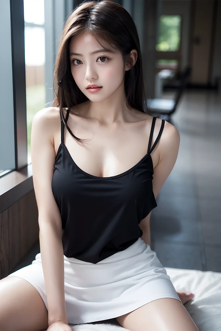 Full-body photo of a chubby Japanese woman、The most beautiful 25-year-old women in swimsuits、Black Hair、Dark Eyes、Ultra high resolution beautiful women photos、Short dress、Detailed skin、Iris Detail、Detailed fabric、Hair、Dark circles under the eyes、詳細な自然なThin lips、Hair Shadow、Dust、未編集のThin lips、8K Photo、Unedited skin、Thin lips、Beautiful Skin、Healing Wounds、thin facial hair、model、Ultra-detailed eyes、Subtle flaws、Macro hair detail、Sharp focus、Front facing face、Looking straight ahead、Perfectly symmetrical face、Face down、Extreme photorealism perfect detail、Morning Light Photo Portrait、- --s 750