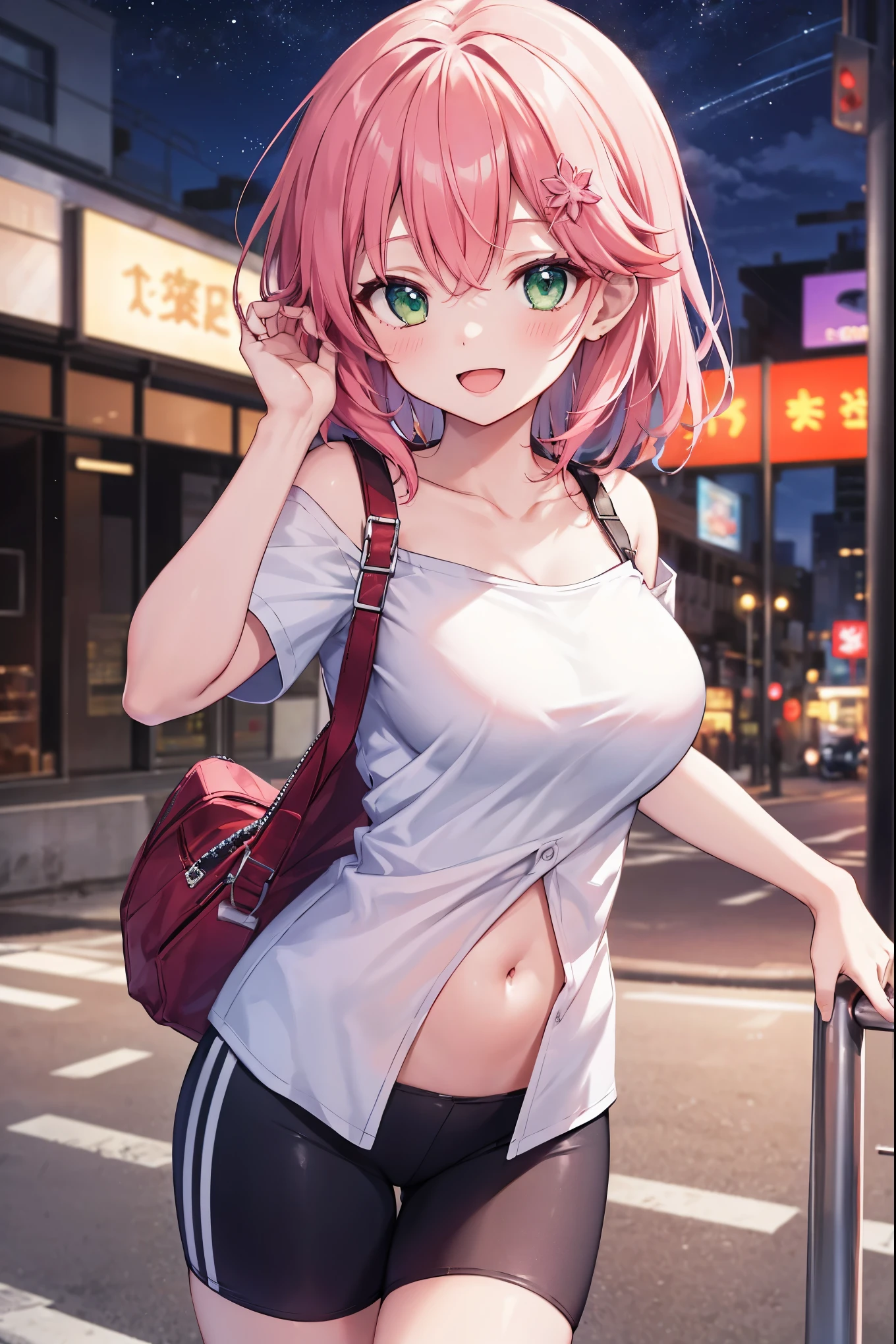 mastepiece,girl,cute,low length,Tube top,Shorts,chest
