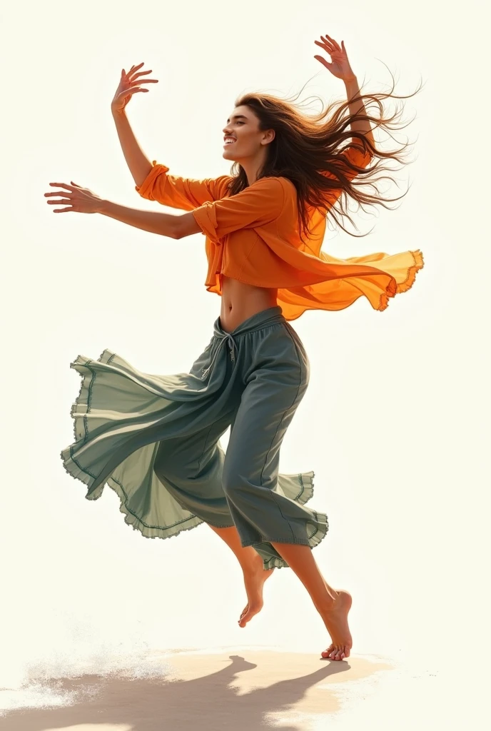 Create a video of a girl dancing