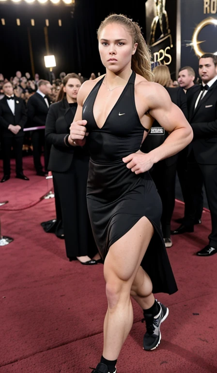 male,portrait, HANDSOME MEN,ุmedium hair,lean body,man in woman red carpet dress, LAST VEGAS, 18 year old, feminine pose