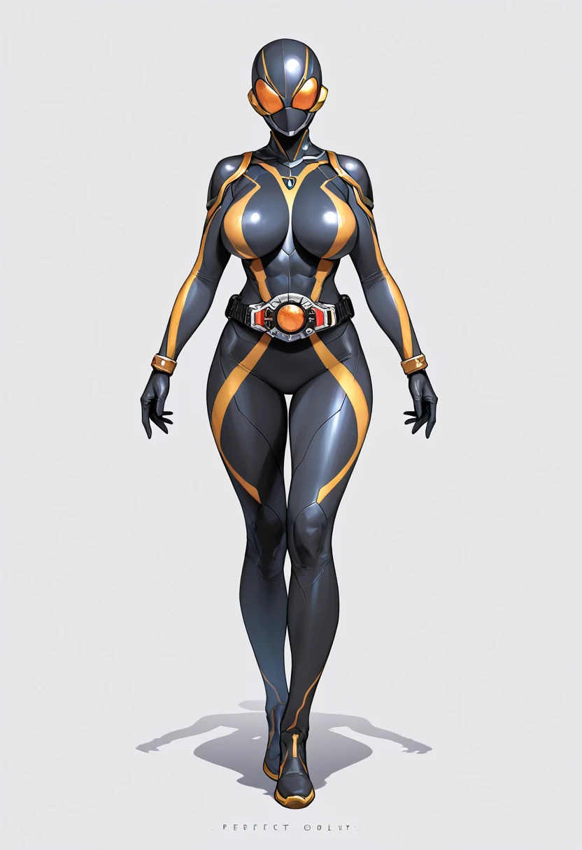 8k ((long neck:1.5))((full body view))((view from below:1.5)),(large eyes:1.3), defined cheekbones, looking back, ((the pit style:1.4))((sleek gold bodysuit:1.6)) ((intricate translucent details:1.4))detailed face:1.5), translucent skin,(puffy lips:1.5) (translucent skin:1.6), (bald woman:1.7), (skinhead) ((sexy pose)),(Muscular:1.6), ((gigantic breasts:1.5)), )highly detailed, majestic, digital photography, art by artgerm and ruan jia and greg rutkowski, ((clear shoulder pads:1.2)), (masterpiece),((wide shoulders:1.4)) sidelighting, intricate details, (((black and gold color palette))), body appears see through, gold torso, ((black legs))