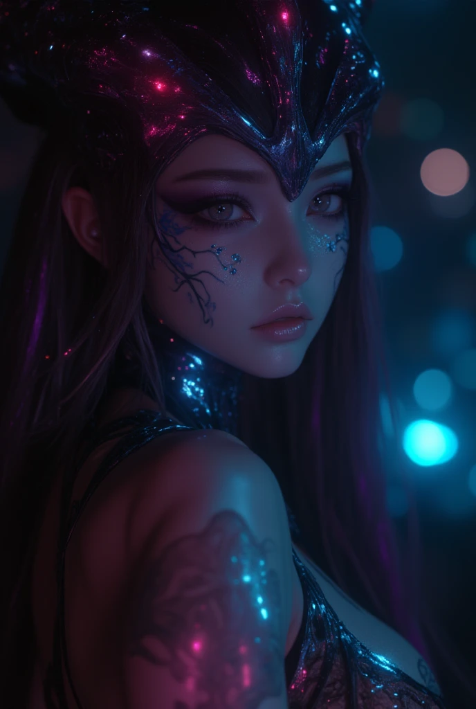masterpiece, Highest quality, (Highly detailed CG Unity 8k wallpaper), (Highest quality), (Best illustrations), (Best Shadow), Absurd, Realistic lighting, (abyss), Beautiful sparkle, art:PeterMohrBacher,naked、NFSW、No clothes