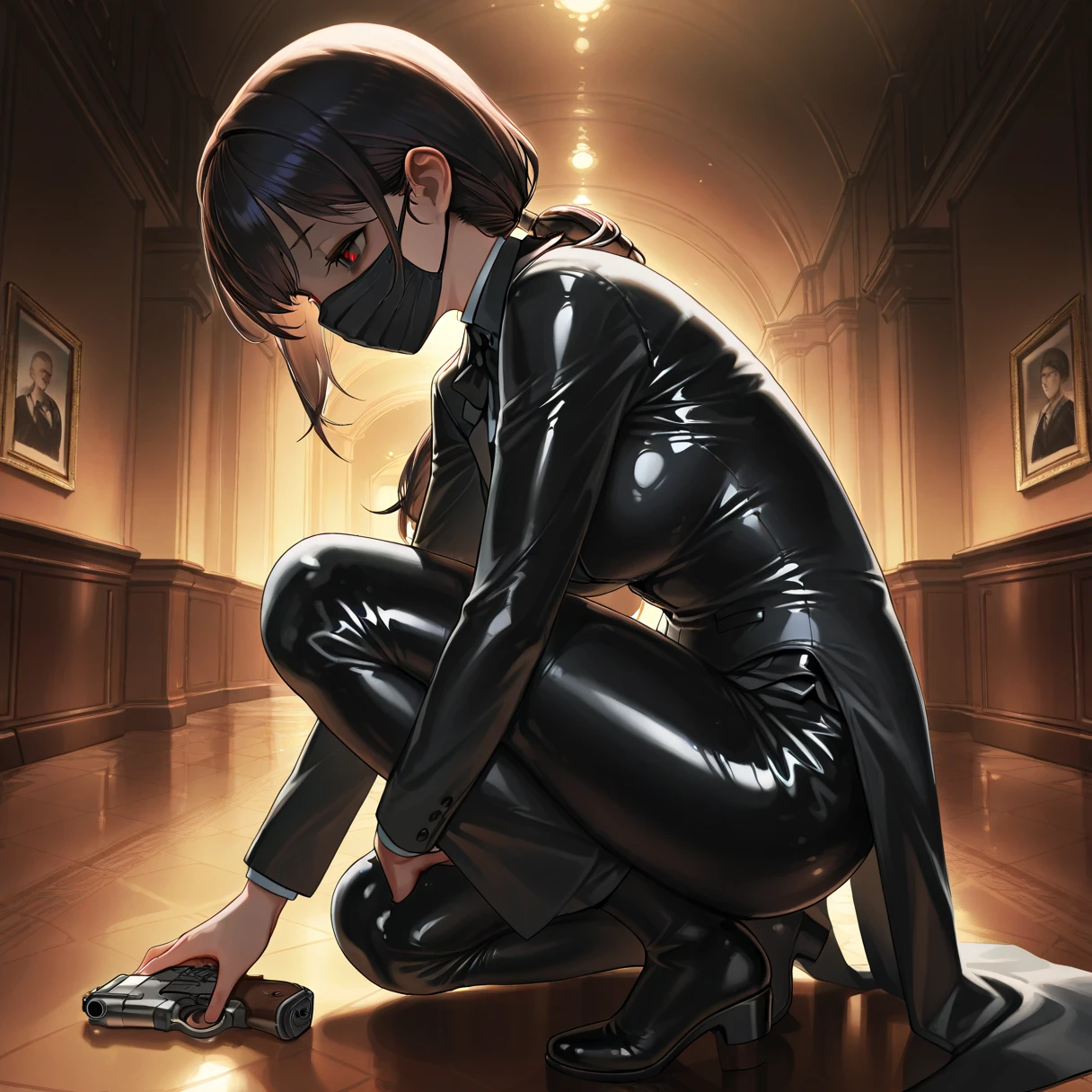 (Masterpiece, Best quality;1.3), Extremely detailed ,Ultra detailed, 1girll, , view the viewer,Detailed skin, Crawling, Posture begging for mercy
Stay in Golden Square, Long hair and high ponytail, :p,White gloves, black reotard,Caught by the enemy,Imprisoned in a cage,abused,horrified expression,Bend down and beg for mercy,The man beat her with a whip,weeping